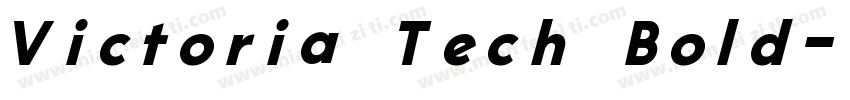 Victoria Tech Bold字体转换